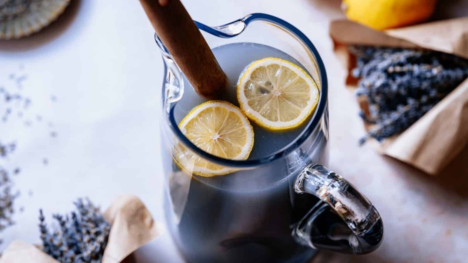 A refreshing and soothing lavender lemonade.