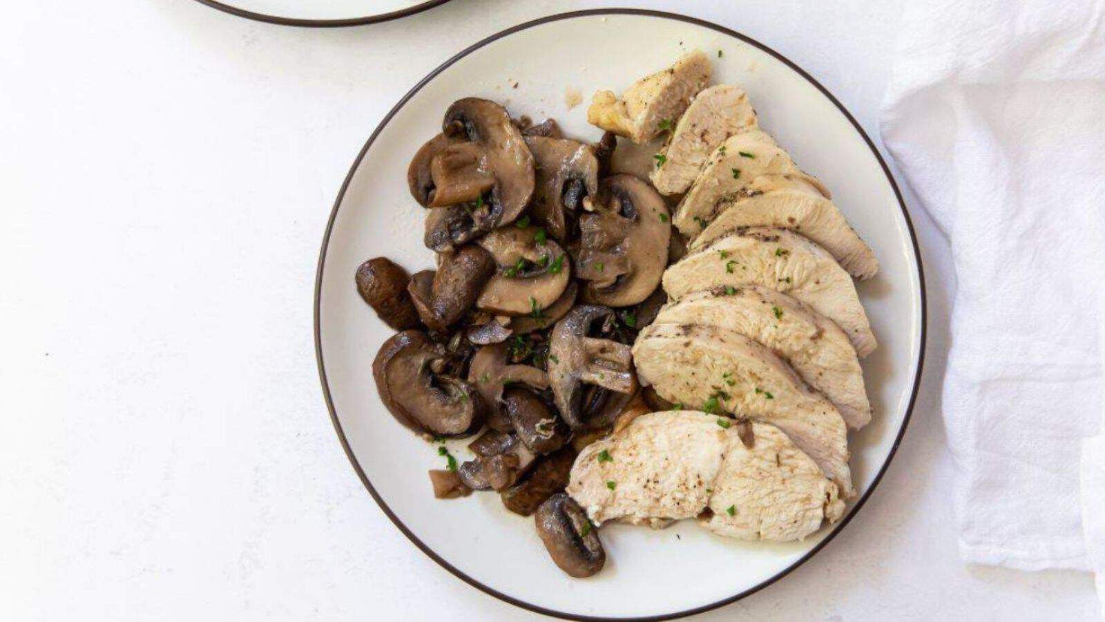 Instant Pot Chicken and Mushroom in an Instant Pot.