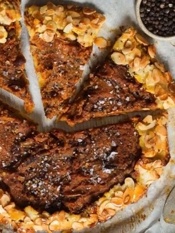 An image of Savory Galette with Caramelized Onions and Pumpkin.