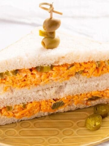 An image of pimento cheese sandwiches.