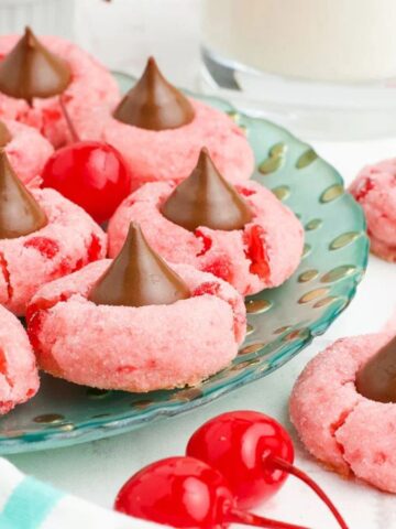 An image of Chocolate Cherry Blossom Cookies.