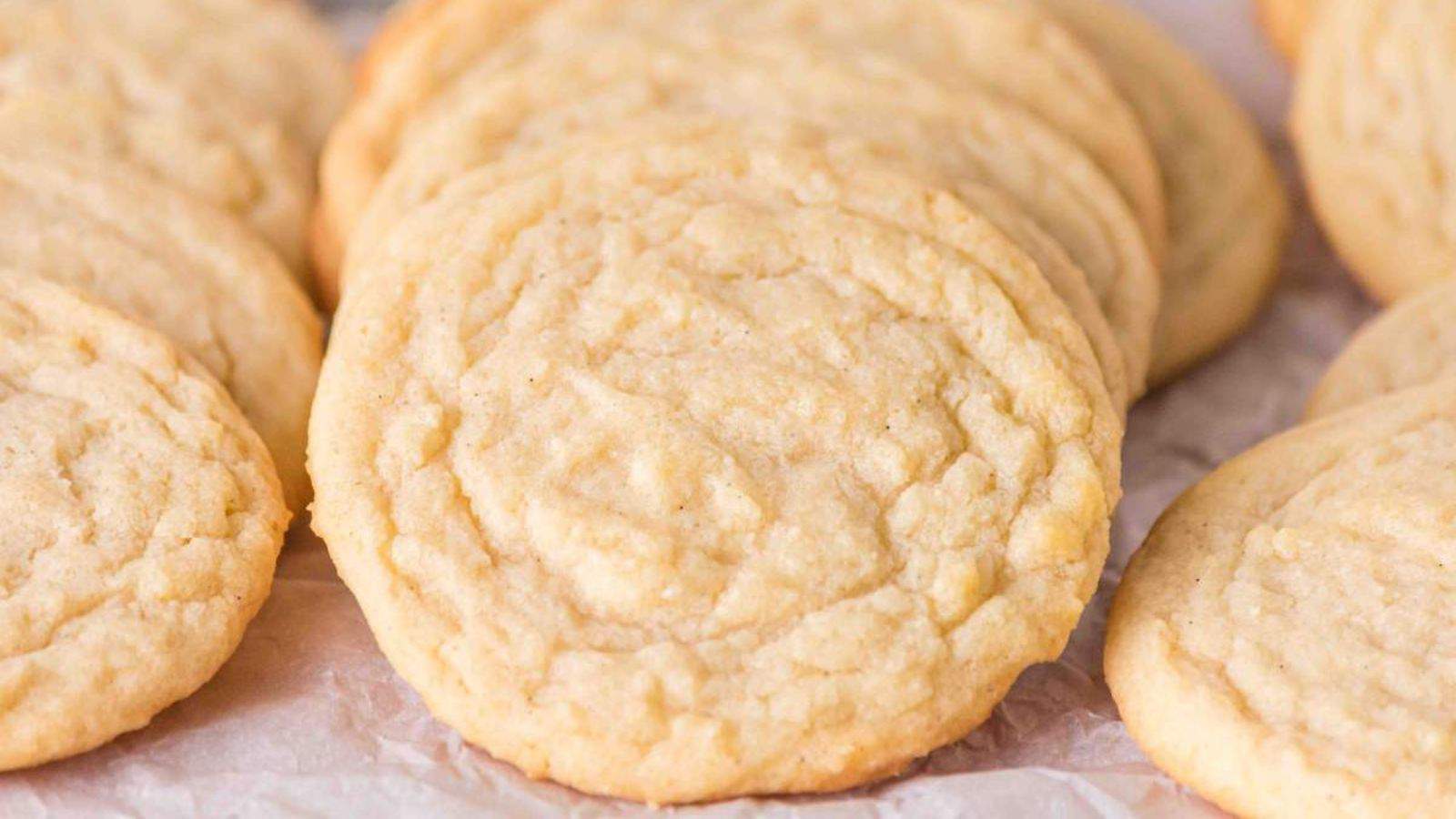 A close-up image of Vanilla Cookies.