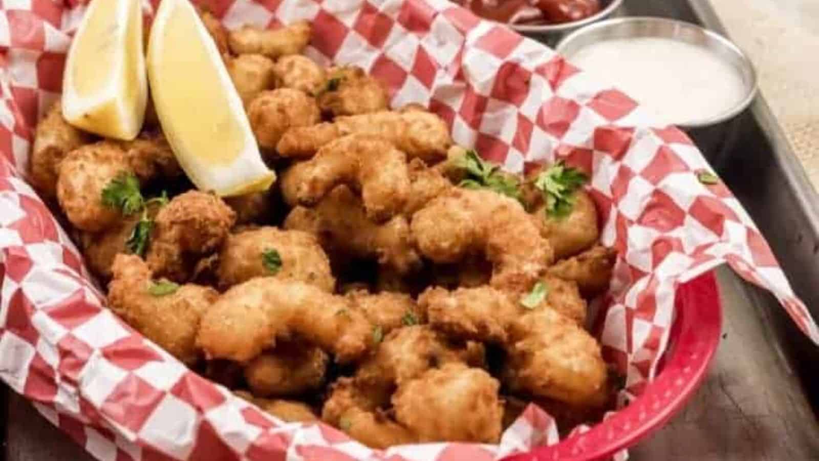 An image of Air Fryer Popcorn Shrimp.