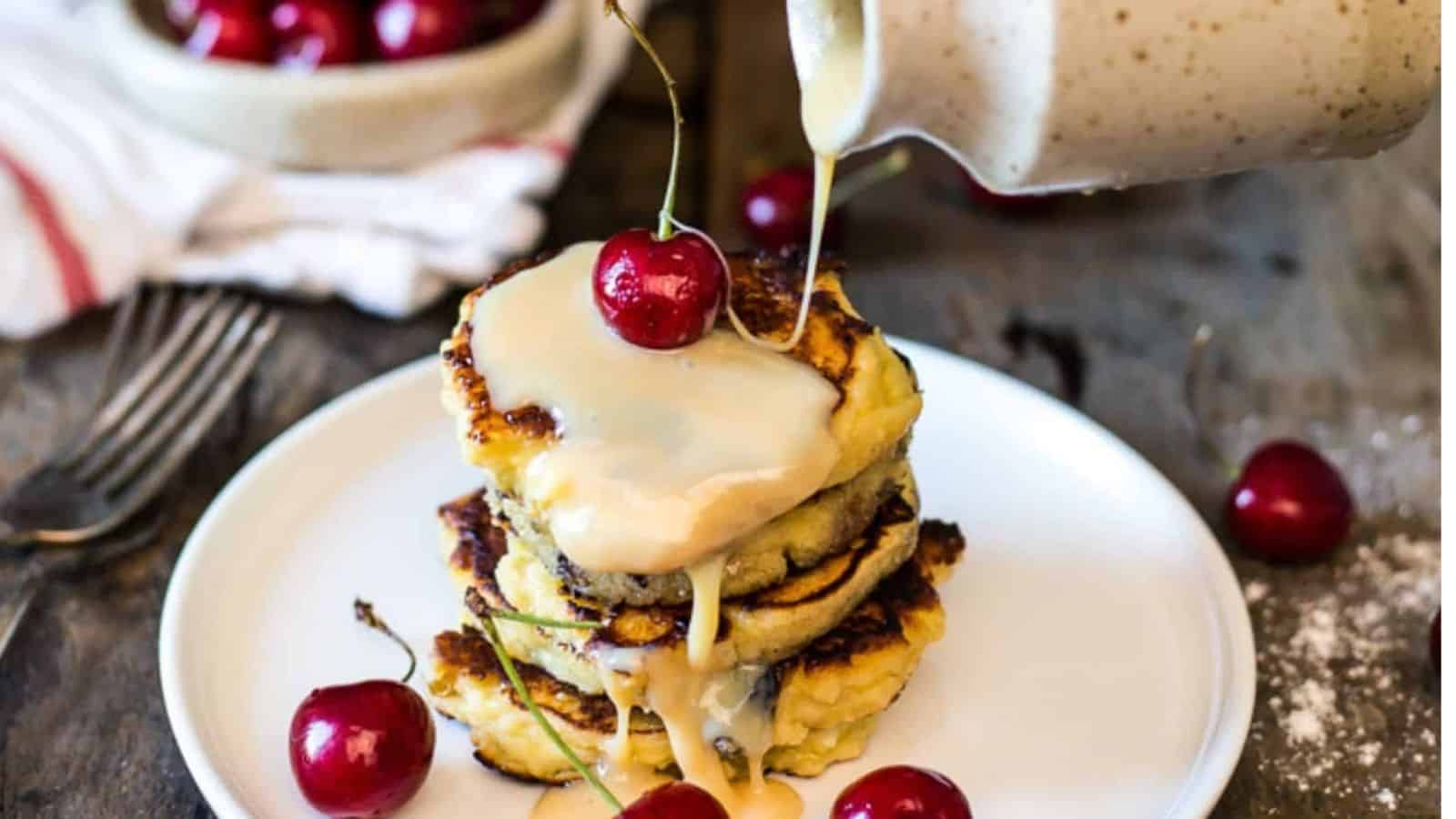 Russian raisin pancakes.