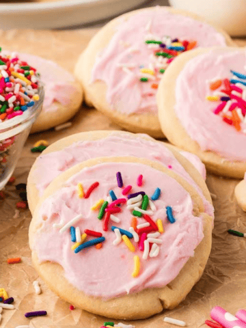 Lofthouse Cookies stacked.