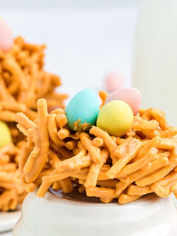 An image of Easter Butterscotch Peanut Butter Haystacks.