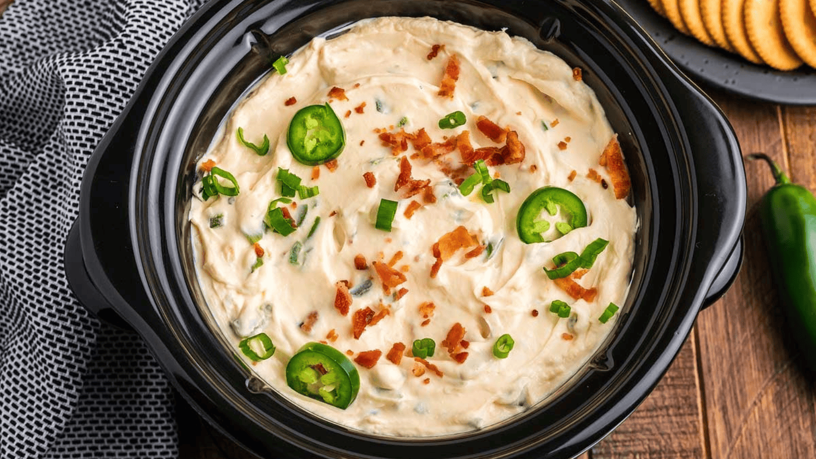 Jalapeño Popper Dip top view.