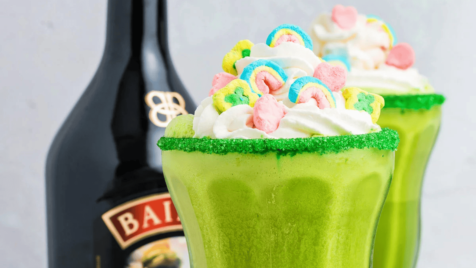 Shamrock Shake – Irish Cream Milkshake with Lucky Charms.