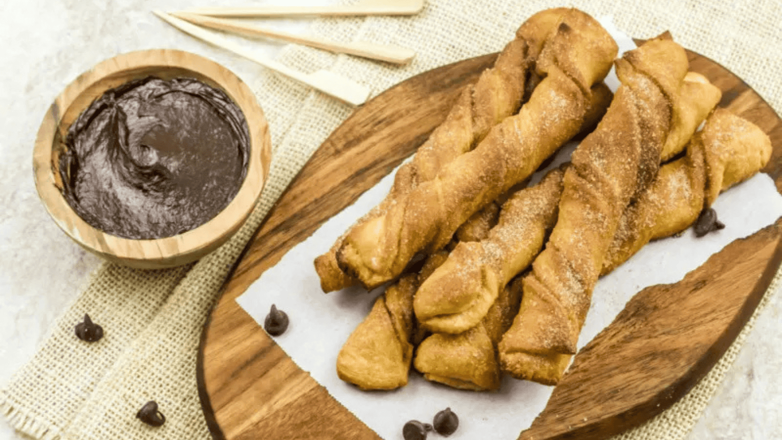 Crescent Roll Apple Dumplings in a baking dish.