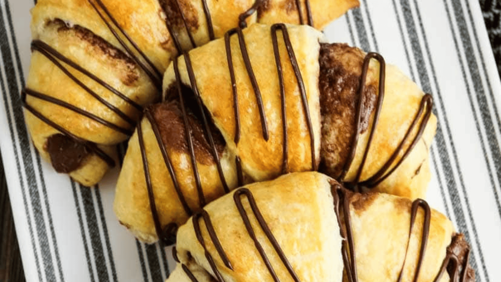 Nutella Crescent Rolls top view.
