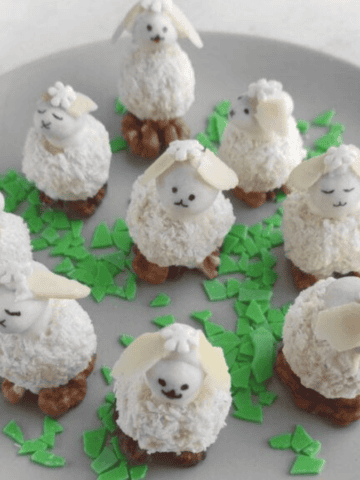 Easter Bunny Treats on a plate.