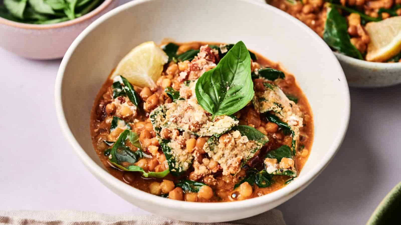 A bowl of Marry Me Lentils.