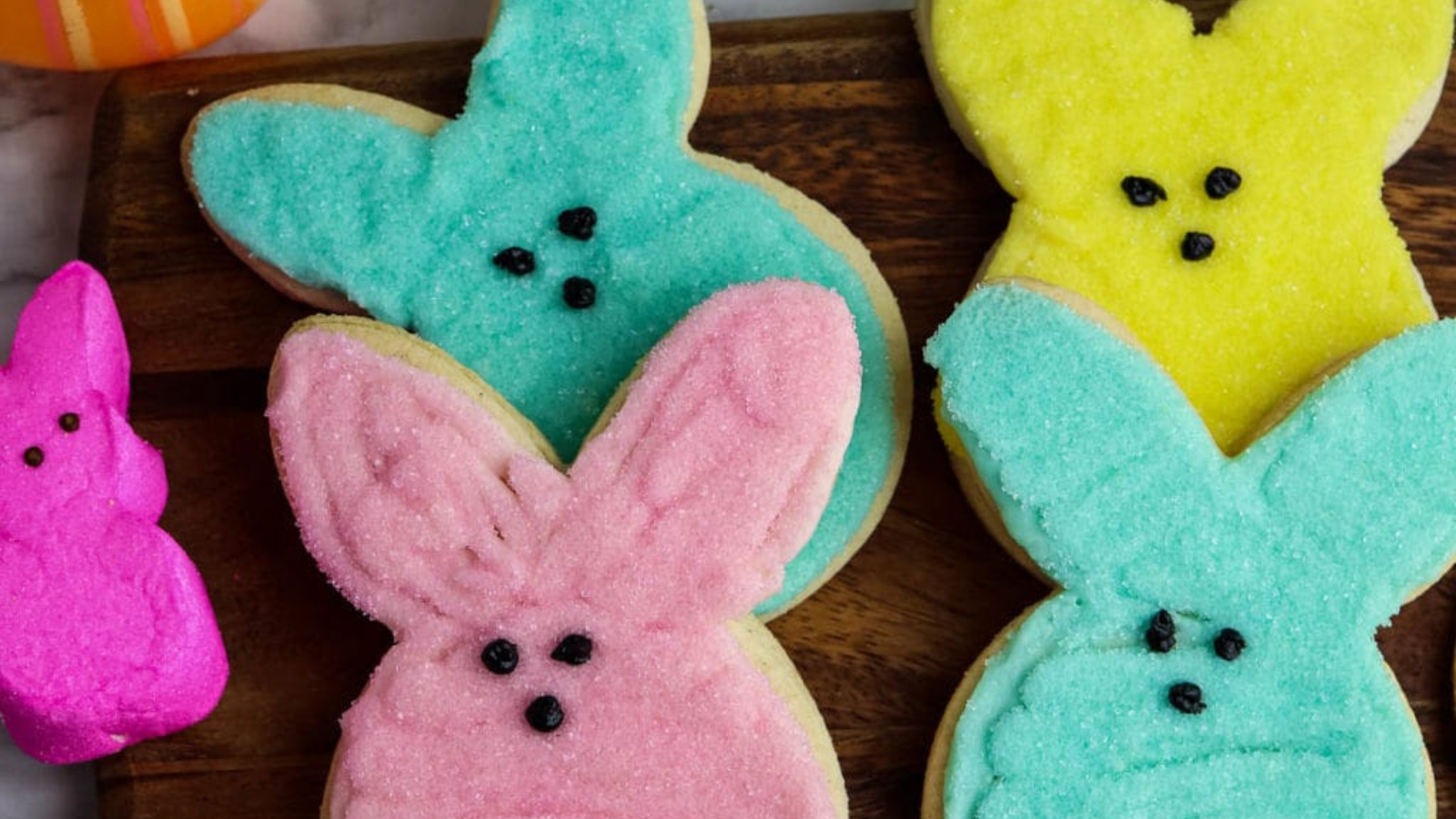 This image has an empty alt attribute; its file name is Peeps-Sugar-Cookies-with-Marshmallow-Creme-Frosting.png